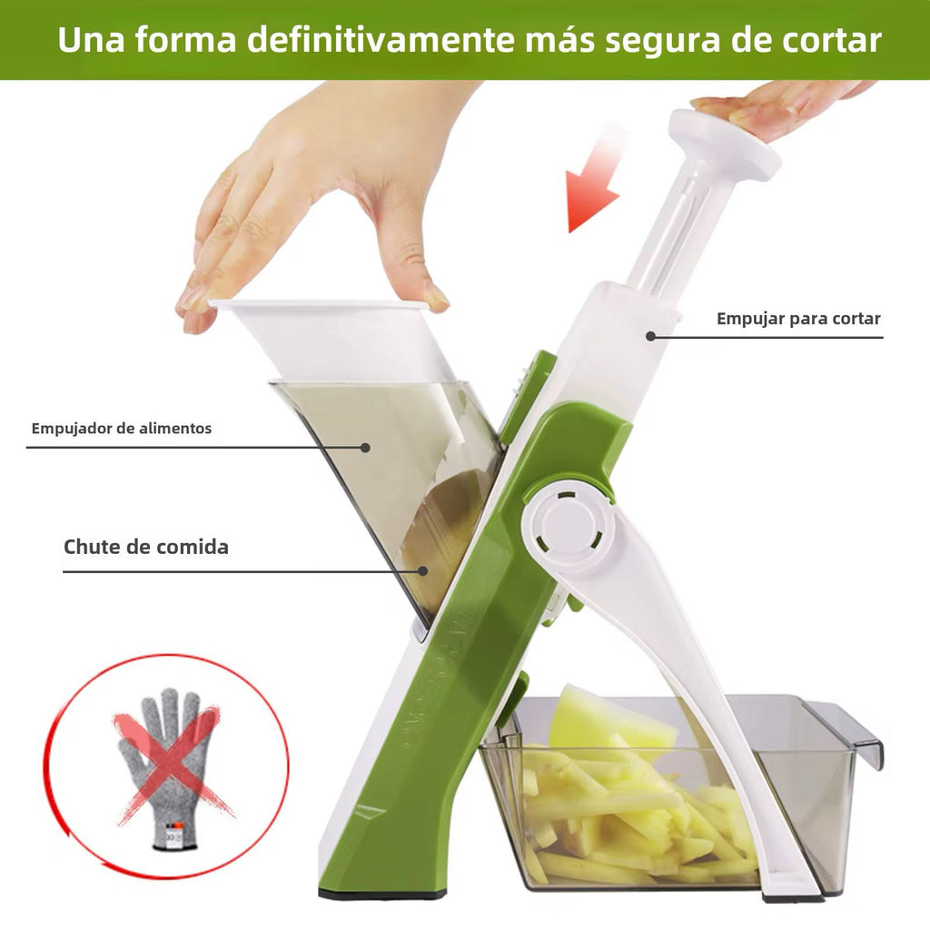 Rebanadora de Verduras Multifunción – 30 Cortes en Segundos
